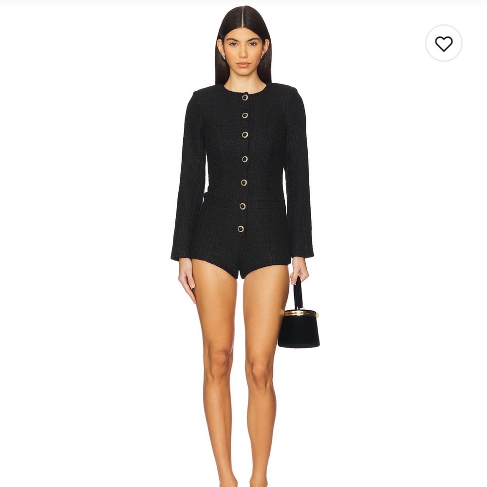 MAJORELLE Olivia Tweed Romper
